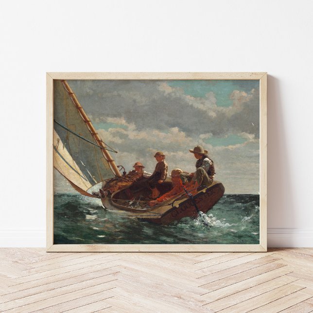 Uppdelning (en rättvis Vind) | Winslow Homer Poster (Skapare uppladdad)