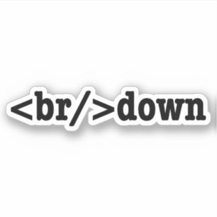 uppdelning HTML-kod Klistermärken