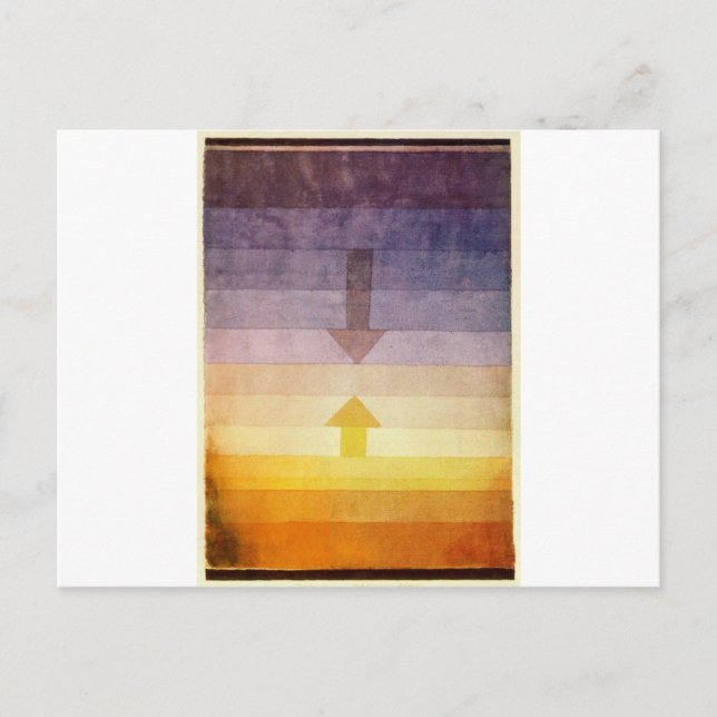 Uppdelning i kväll av Paul Klee Vykort (Framsida)