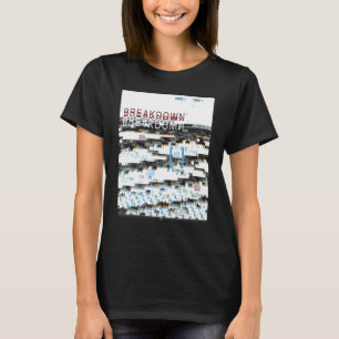 Uppdelningen Retro Computer Glitch Geek Programmer T Shirt