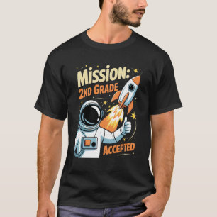 Uppdrag Andra 2:a Klass Accepterad Astronaut Tillb T Shirt