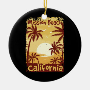 Uppdrag Beach California Julgransprydnad Keramik