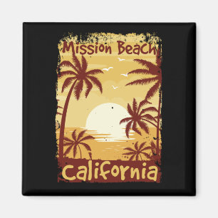 Uppdrag Beach California Magnet