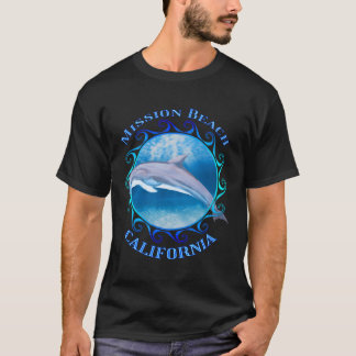 Uppdrag Beach California Vacation Dolphin T Shirt