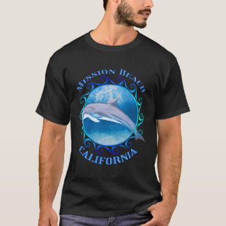 Uppdrag Beach California Vacation Dolphin T Shirt