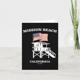Uppdrag Beach Shirt Retro San Diego California Bea Kort