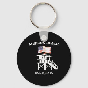 Uppdrag Beach Shirt Retro San Diego California Bea Nyckelring