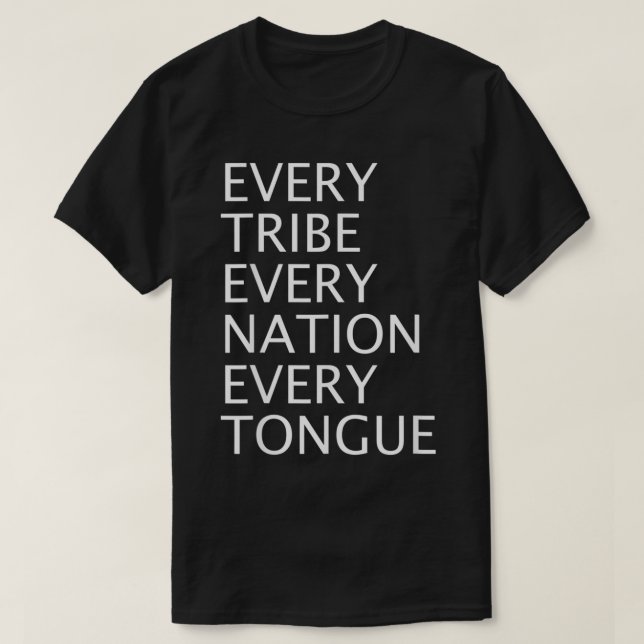 Uppdrag citattecken för varje stam varje nation t shirt (Design framsida)
