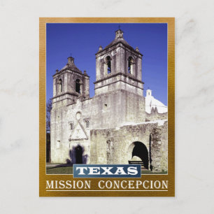 Uppdrag Concepcion i San Antonio, Texas Vykort