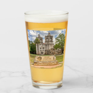 Uppdrag Concepcion, San Antonio, Texas, Beer Glass Glaskopp
