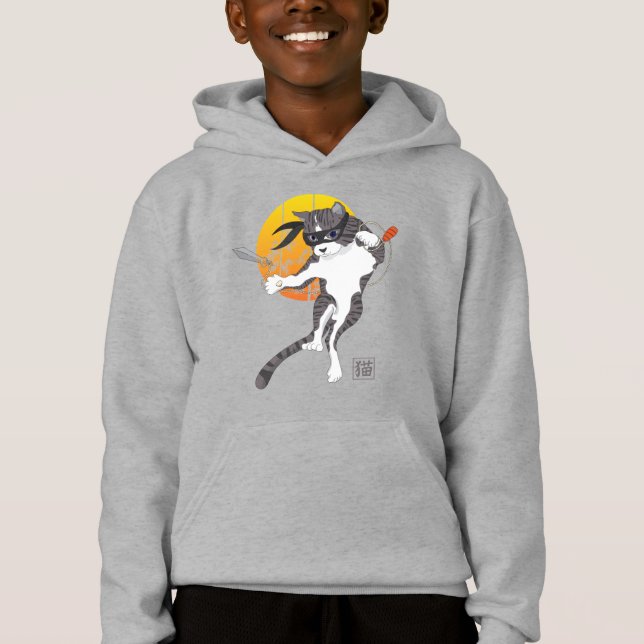 uppdrag Fullt: Cat Ninja T Shirt (Framsida)