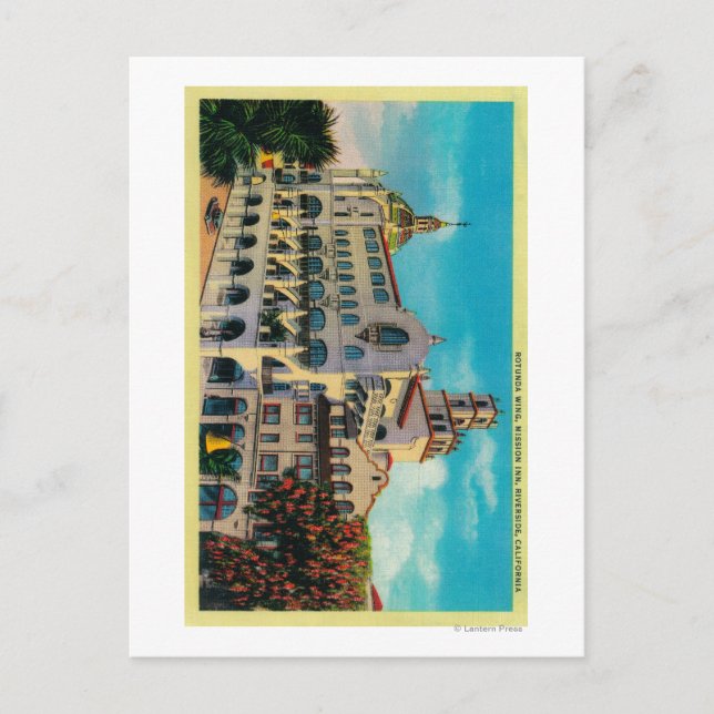 Uppdrag Inn, Rotunda WingRiverside, CA Vykort (Framsida)