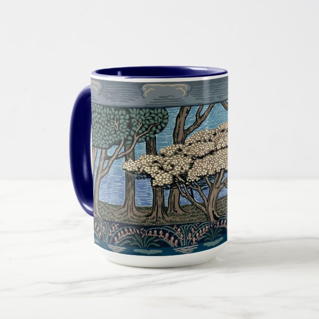 Uppdrag, konsthantverk Majträd av Walter Crane Mugg (Framsida vänster)