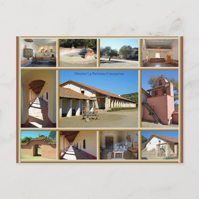 Uppdrag La Purisima Concepcion Vykort (Framsida)