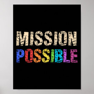 Uppdrag möjlig Motivational Inspirational School Poster