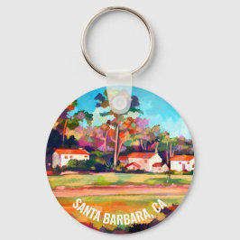 Uppdrag Park Santa Barbara, CA, USA Keychain Nyckelring