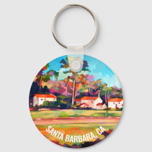 Uppdrag Park Santa Barbara, CA, USA Keychain Nyckelring