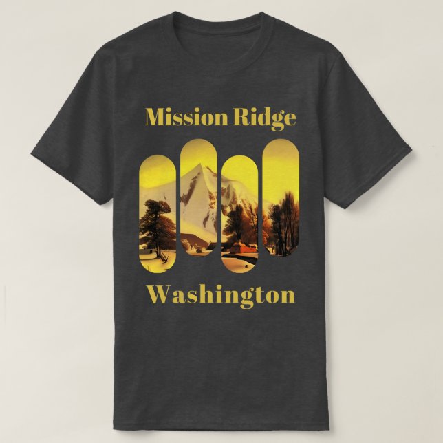 Uppdrag Ridge ski Washington T Shirt (Design framsida)