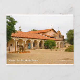 Uppdrag San Antonio de Padua California Products Vykort