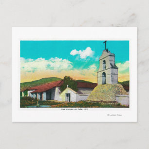 Uppdrag San Antonio de PalaPala, CA Vykort