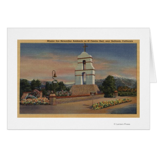Uppdrag San Bernardino Asistencia Hälsningskort (Framsidan Horizontal)