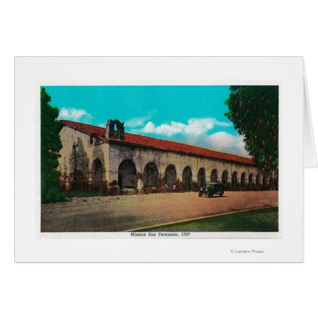 Uppdrag San FernandoSan Fernando, CA Hälsningskort (Framsidan Horizontal)