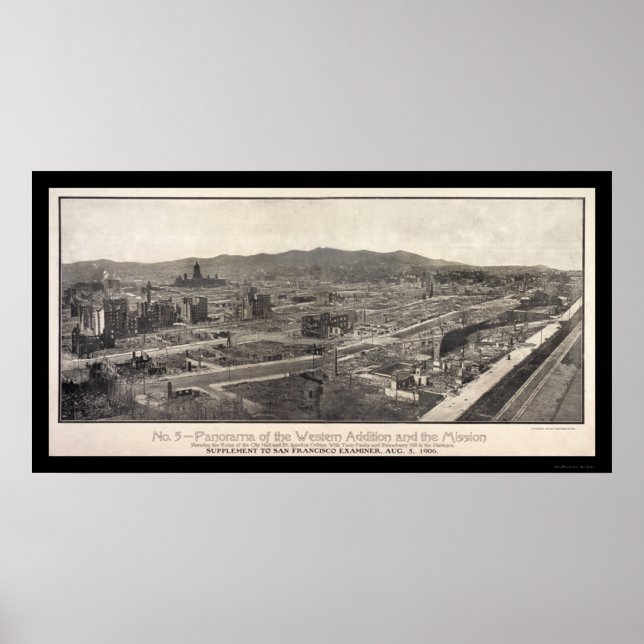 Uppdrag San Francisco Photo 1906 Poster (Framsidan)