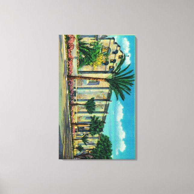 Uppdrag San GabrielSan Garbriel, CA Canvastryck (Framsida)