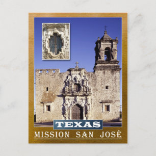 Uppdrag San José, San Antonio, Texas Vykort