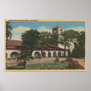 Uppdrag San Juan Bautista, Kalifornien Poster