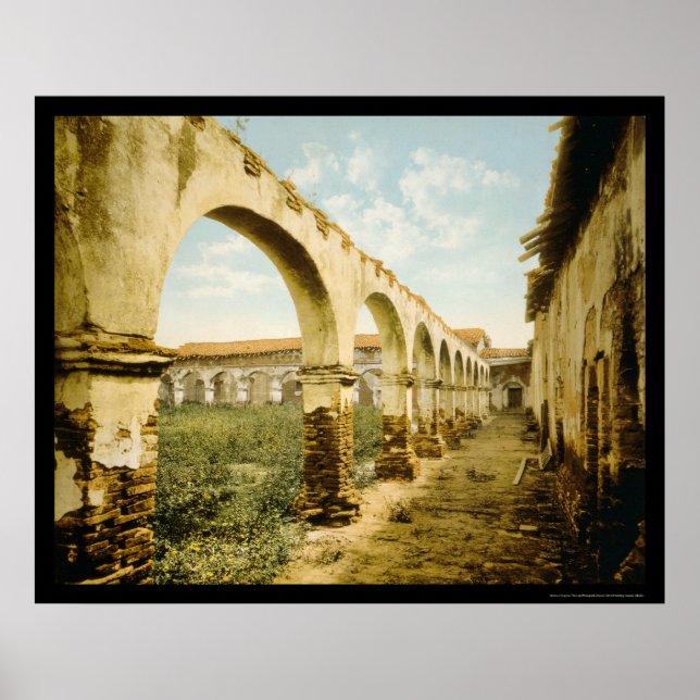 Uppdrag San Juan Capistrano, CA 1899 Poster (Framsidan)