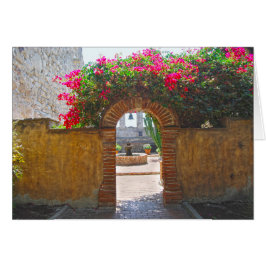Uppdrag San Juan Capistrano Courtyard Archway Hälsningskort