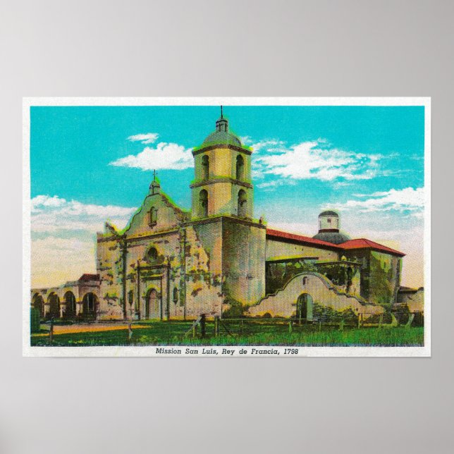 Uppdrag San Luis, Rey de FranciaOceanside, CA Poster (Framsidan)