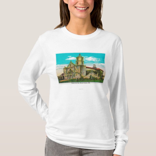 Uppdrag San Luis, Rey de FranciaOceanside, CA Tee Shirt (Framsida)