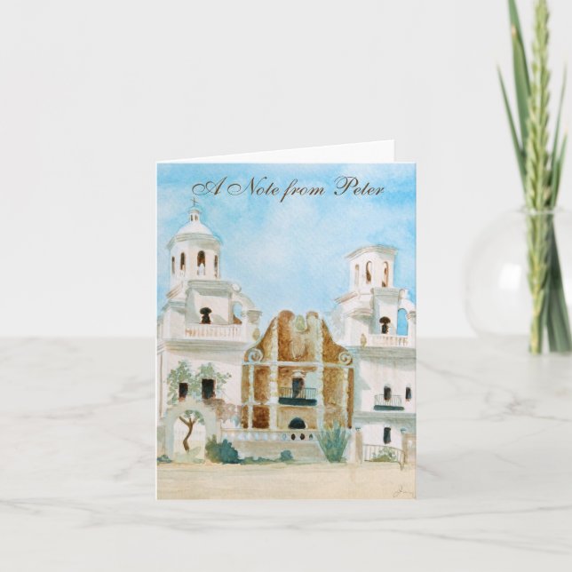 Uppdrag San Xavier del Bac Anteckningskort (Framsida)