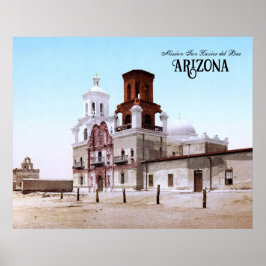Uppdrag San Xavier del Bac, Arizona Poster