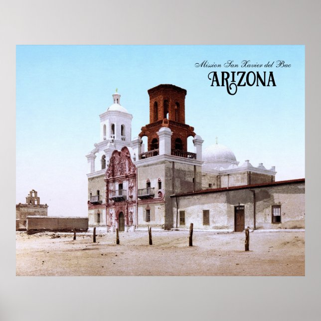 Uppdrag San Xavier del Bac, Arizona Poster (Framsidan)