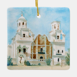 Uppdrag San Xavier del Bac Julgransprydnad Keramik