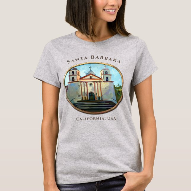 Uppdrag Santa Barbara, CA T-Shirt (Framsida)