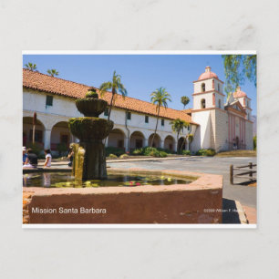 Uppdrag Santa Barbara California Products Vykort