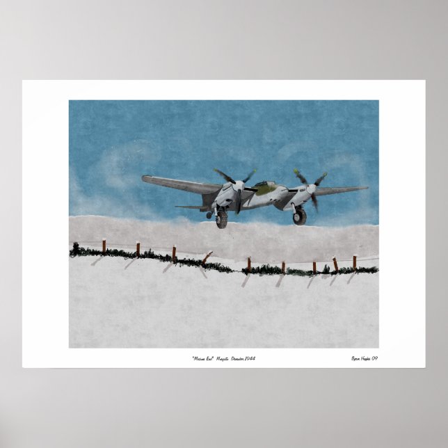 uppdrag slut Mosquito December 1944 Poster (Framsidan)