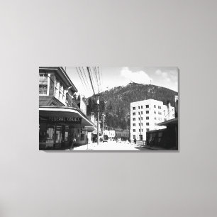 Uppdrag Street i Ketchikan centrum Canvastryck