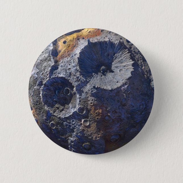 Uppdrag till Asteroid 16 Psyche Knapp (Framsida)