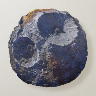 Uppdrag till Asteroid 16 Psyche Rund Kudde