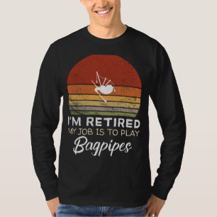 Uppdraget Bagpipes Player Tee: Superskoj Pension T Shirt