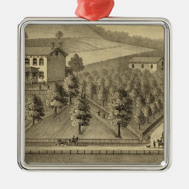 Uppehåll av William Schrader Julgransprydnad Metall (Framsidan)