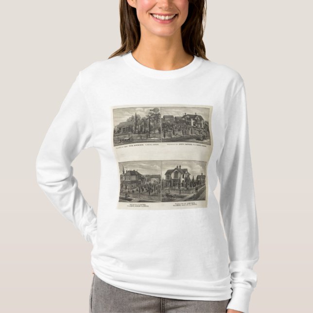 Uppehåll, Florence och Hillsboro, Kansas T Shirt (Framsida)