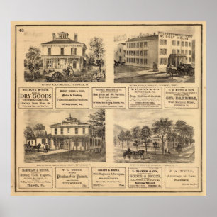 Uppehåll hotell, Titusville, Franklin Poster