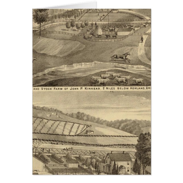 Uppehåll och lagrar hälsningskort (Framsidan)