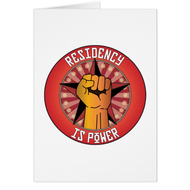 Uppehållet är driver hälsningskort (Framsidan)